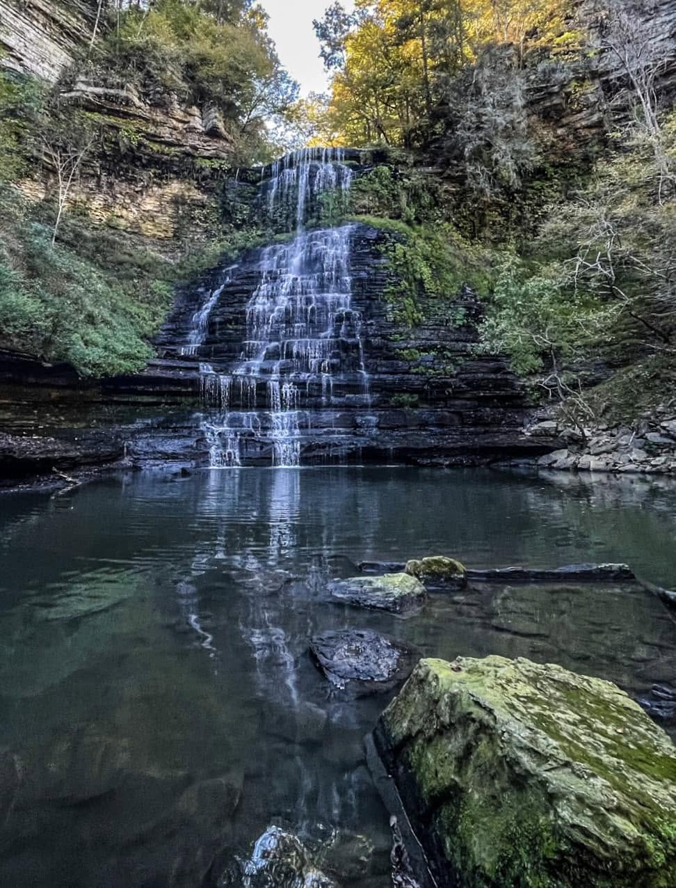 Waterfall on the Evins Mill property